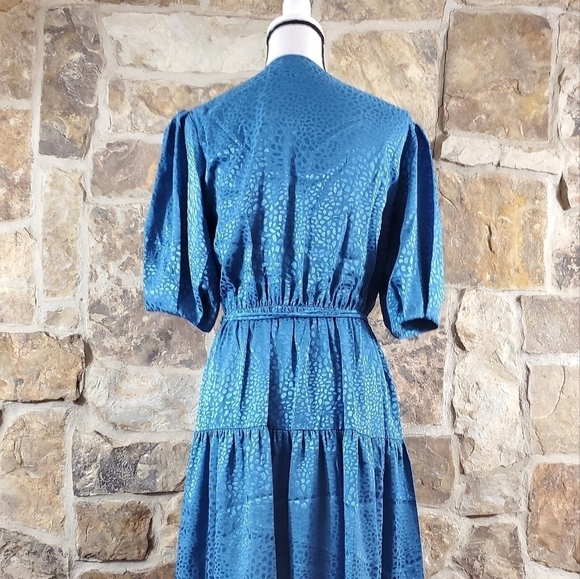 Nwt Rebecca Minkoff XS Mary Cadet Blue Wrap Dress - Picture 8 of 12